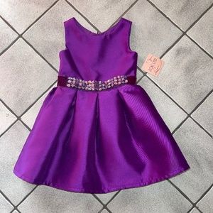 Zöe LTD Satin Purple Special Occassion Dress